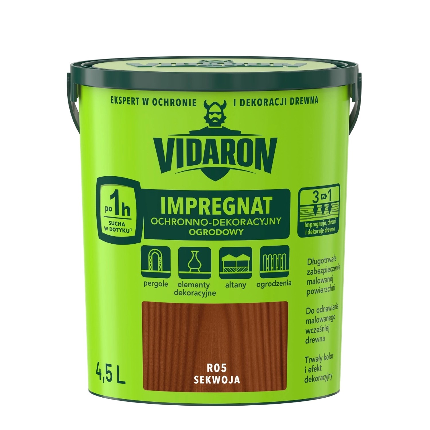 Vidaron Impregnat ogrodowy sekwoja 4,5 l
