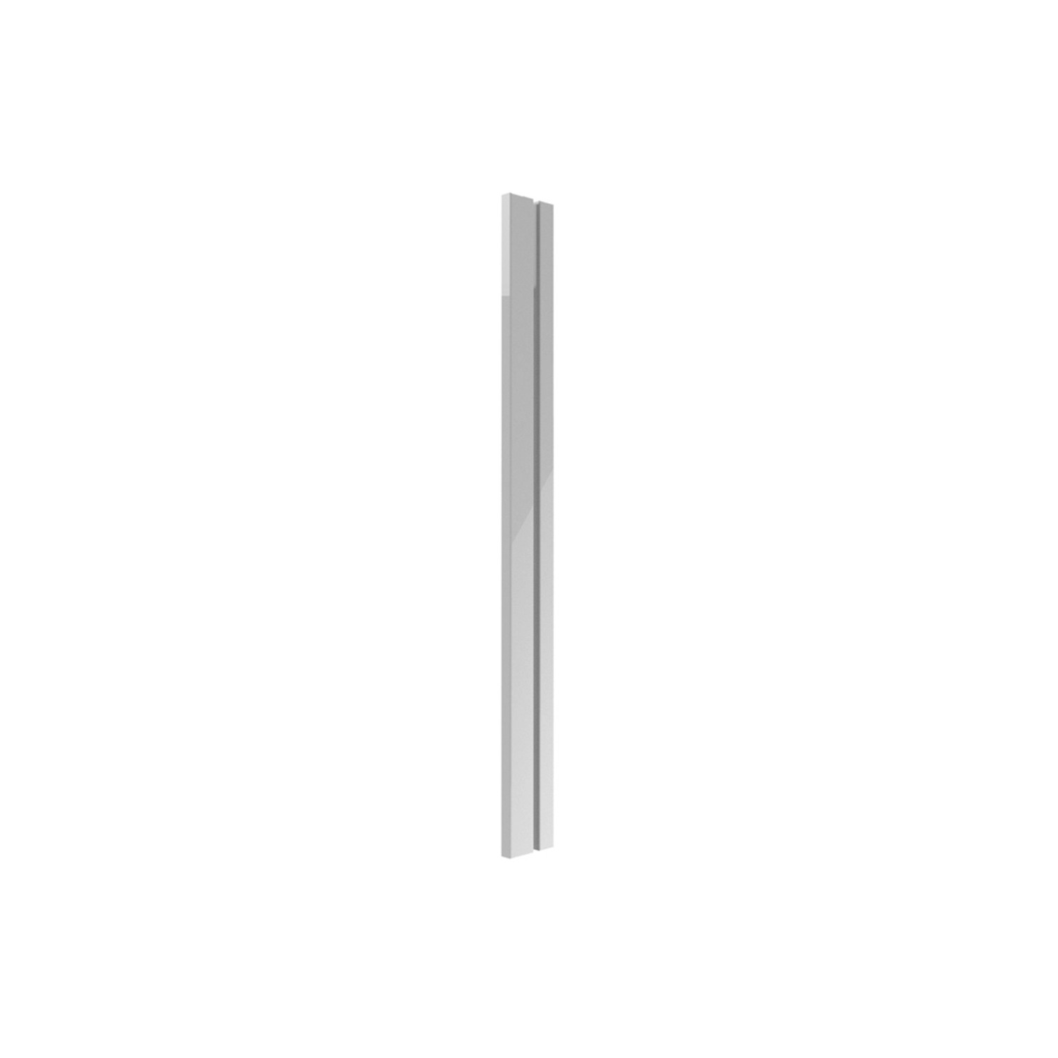 Zaślepka do korpusu górnego narożnego Verona 75 x 106,8 cm grey metal