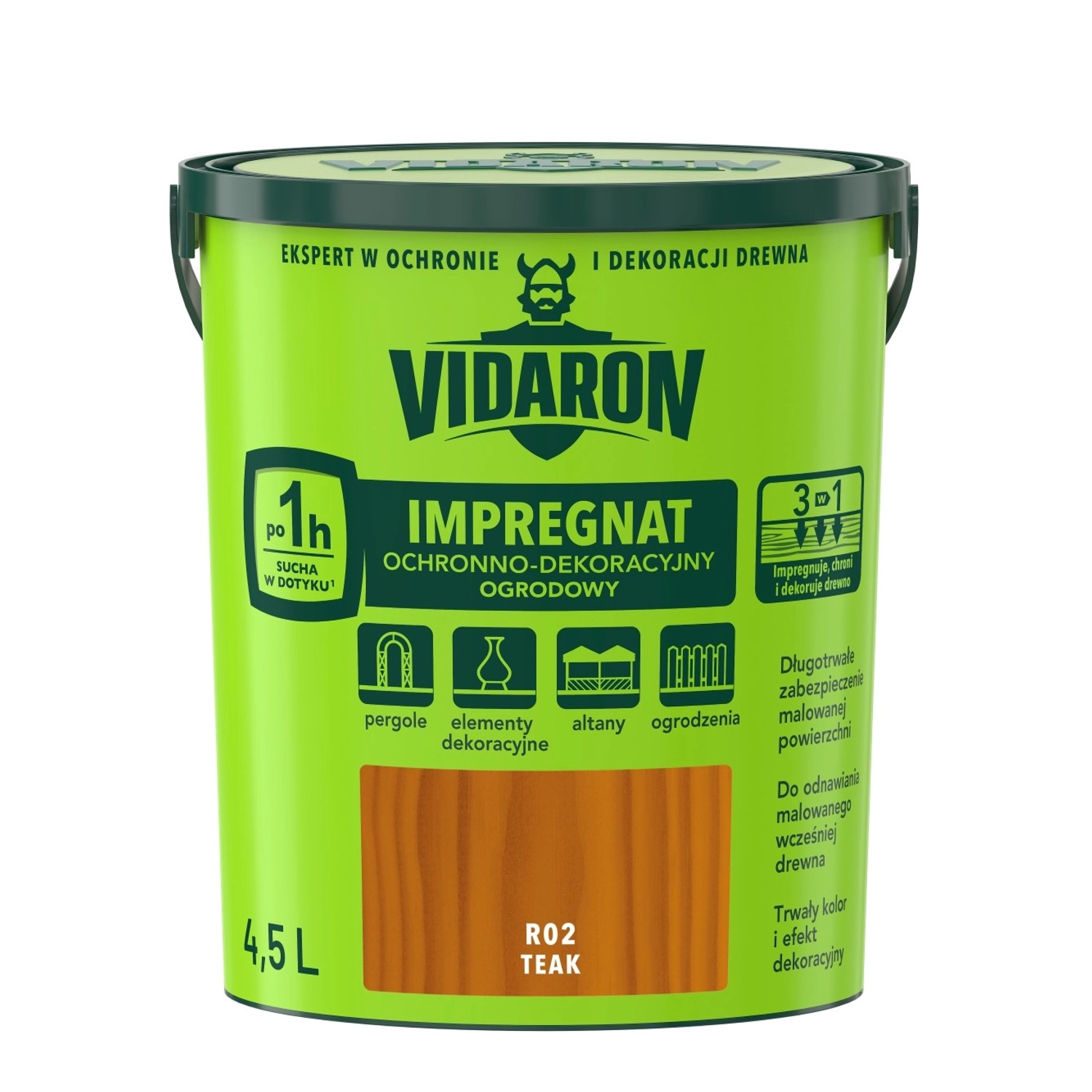 Vidaron Impregnat ogrodowy teak 4,5 l