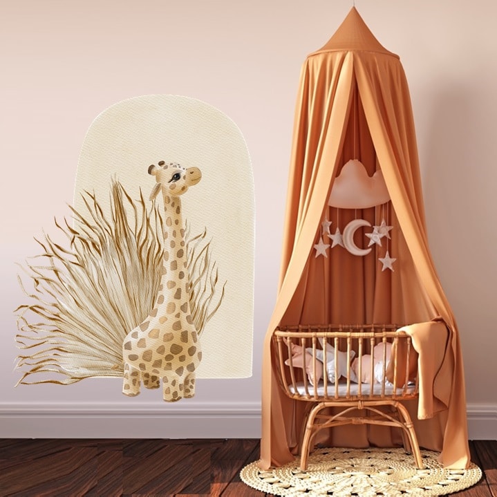 Naklejka ścienna Boho Giraffe 150x100 cm