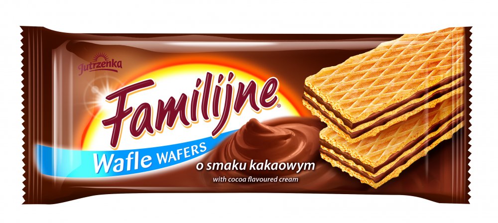 Wafle Familijne, kakaowy, 180g