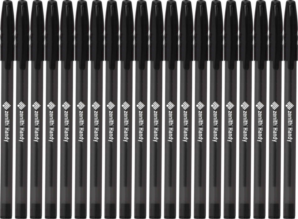 20x Długopis Zenith Handy, 0.7mm, czarny