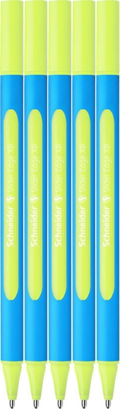 5x Długopis Schneider Slider Edge, XB, żółty