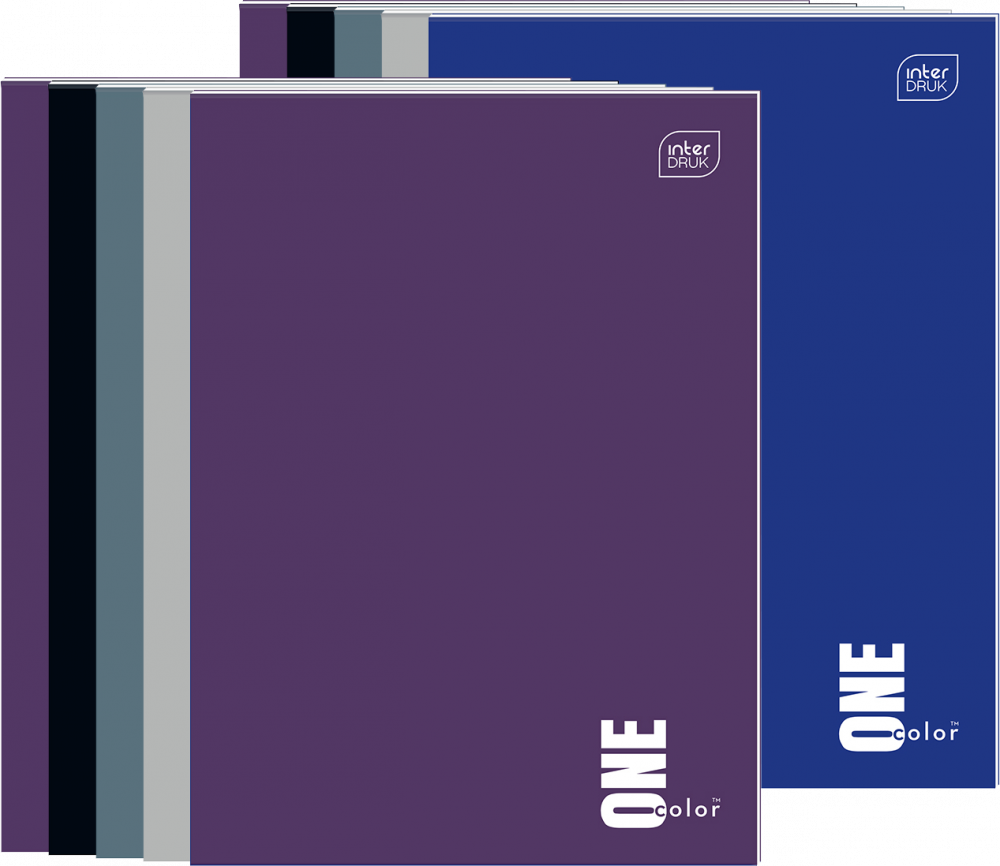 10x Notes Interdruk One Color, A6, 50 kartek, mix kolorów