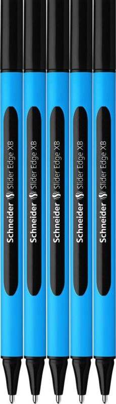 5x Długopis Schneider Slider Edge, XB, czarny
