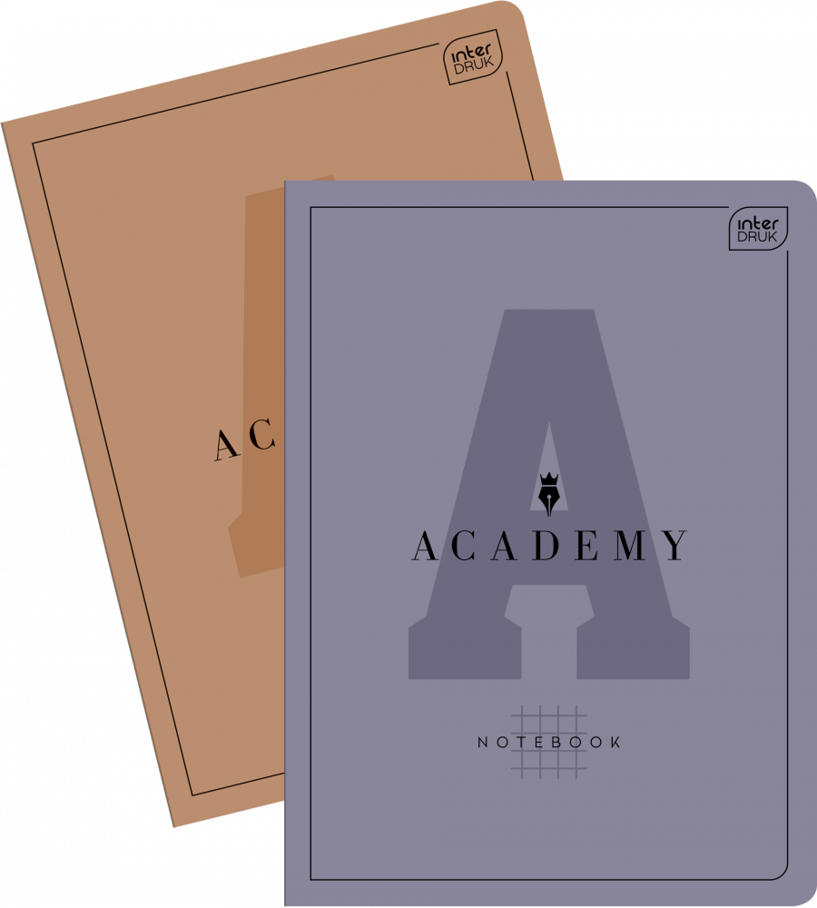 2x Zeszyt w linie Interdruk Academy, A4, 60 kartek, mix kolorów