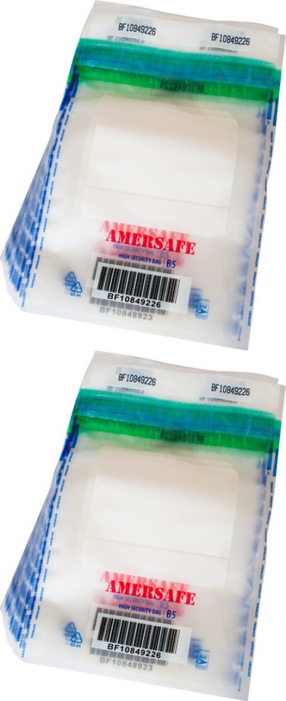 2x Koperta bezpieczna SuperpackSafe, B5, z paskiem HK, 100 sztuk, przezroczysty