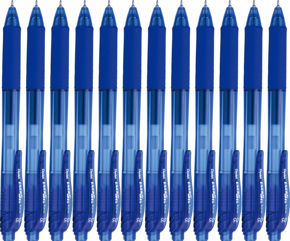 12x Pióro kulkowe automatyczne Pentel, EnerGel BLN-105, 0.5mm, niebieski