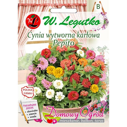 1 pac, Zinnia Pepito, mix multicolor - Semințe: Mod de ambalare: 0.5 g
