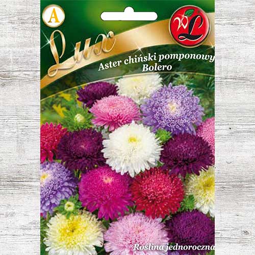 1 pac, Ochiul boului pompon Bolero, mix multicolor - Semințe: Mod de ambalare: 5 g