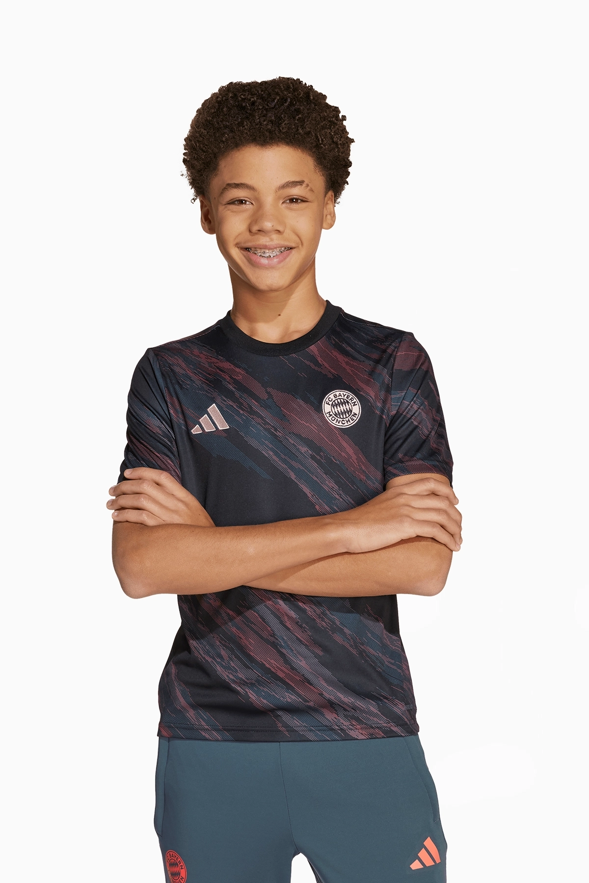 Koszulka adidas FC Bayern 25/26 Pre-Match Junior - Czarny