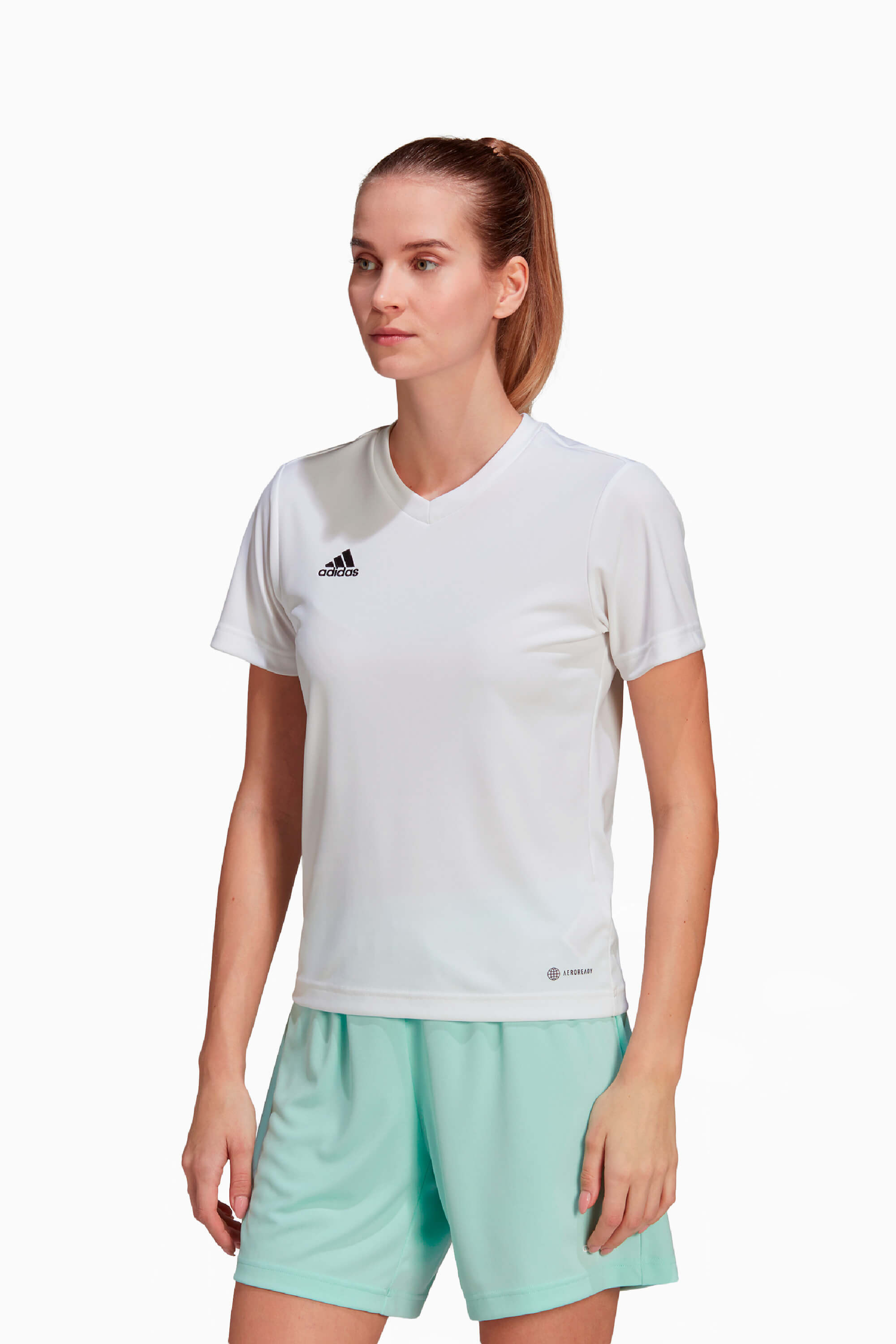Koszulka adidas Entrada 22 Damska - Biały