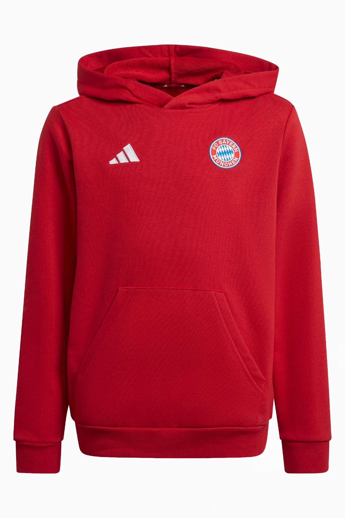 Bluza z kapturem adidas FC Bayern 25/26 Junior - Czerwony