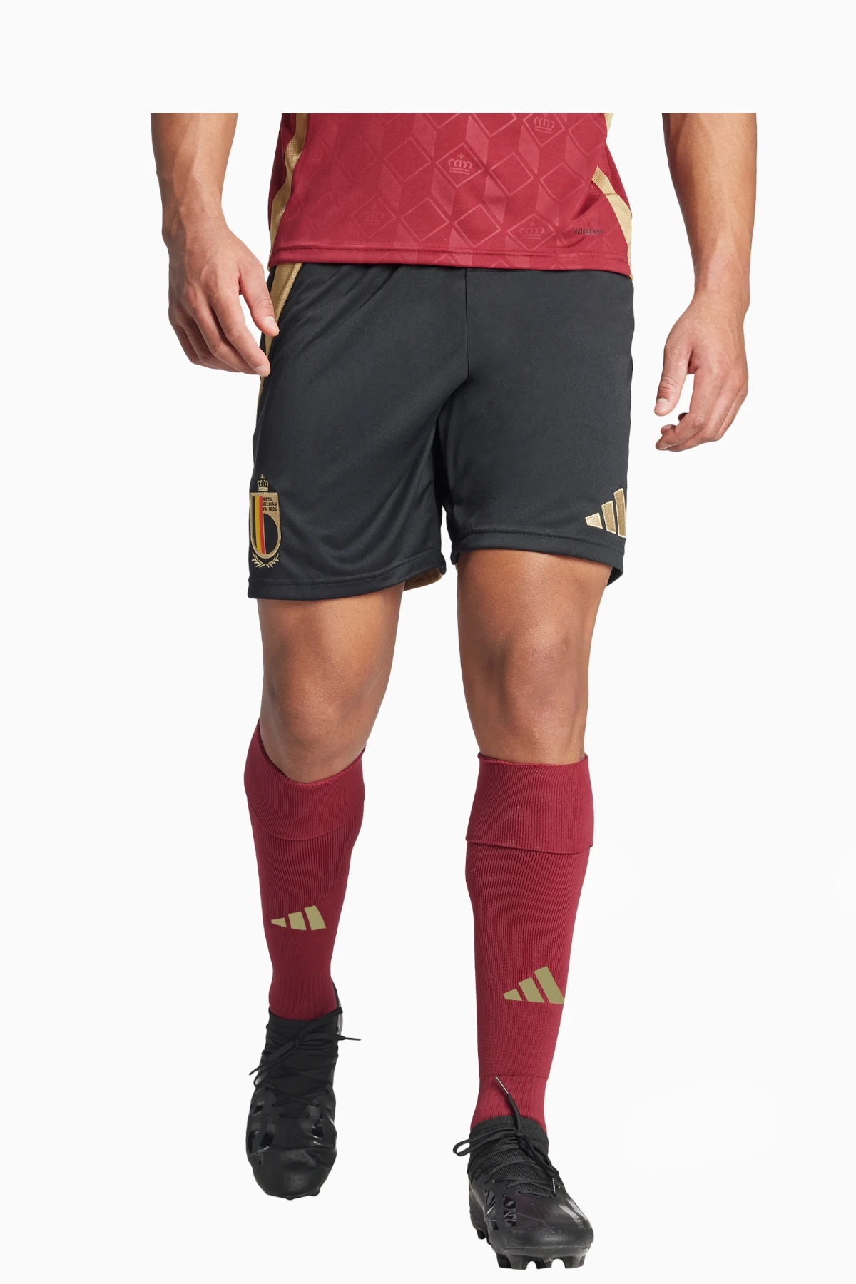 Spodenki Reprezentacji Belgii adidas 2024 Domowe - Czarny