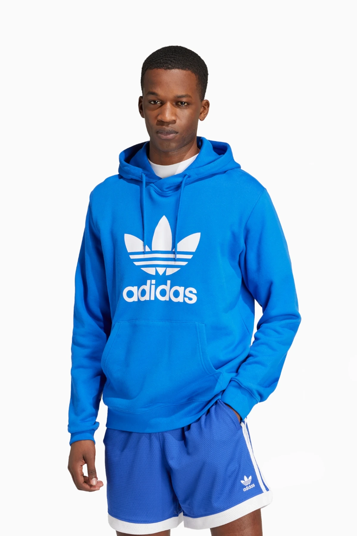 Bluza z kapturem adidas Adicolor Classics Trefoil - Niebieski