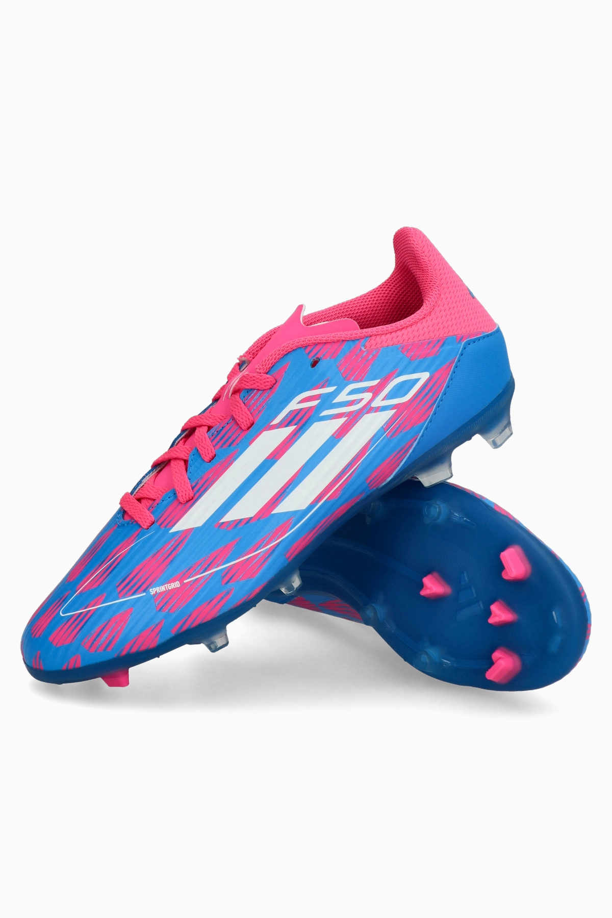 Korki adidas F50 League FG/MG Junior - Niebieski