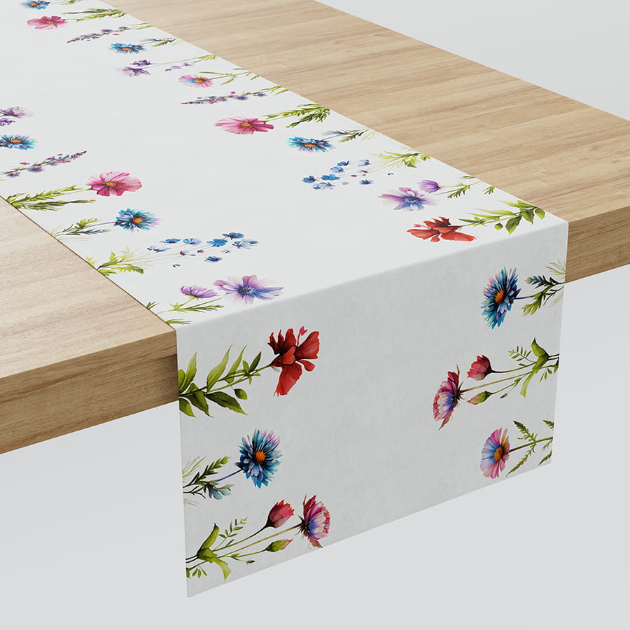 Szarfa Kwiaty Polne 38x160cm