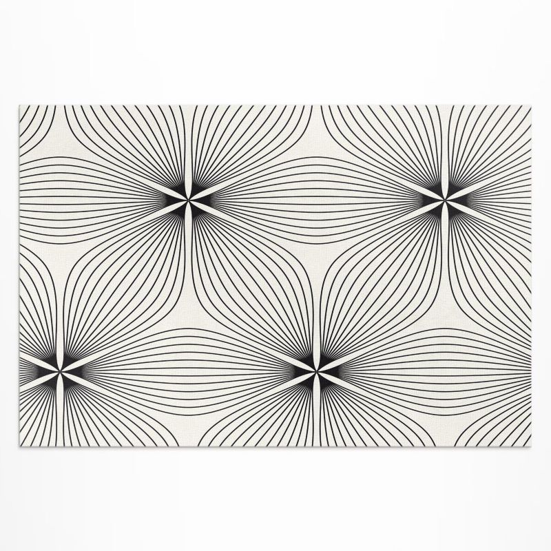 Dywan Winylowy Zewnętrzny Wallfluent 100x150 cm Stylowe kwiaty 1 szt.