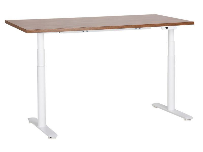 Biurko regulowane Elektryczny Ciemne drewno Destinas 160 x 72 cm 1 szt.