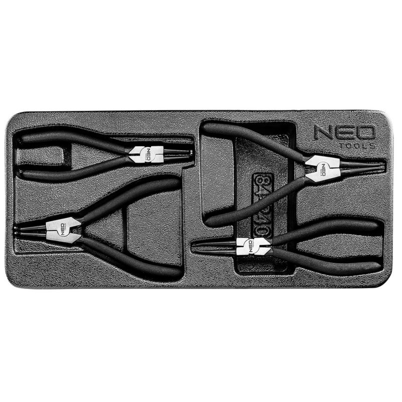 Szczypce do pierścieni osadczych NEO TOOLS zestaw 4 szt 1 kpl