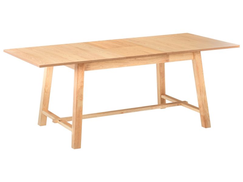 Stół do jadalni rozkładany Barnes Jesion jasny 160/200 cm 90 cm 1 szt.