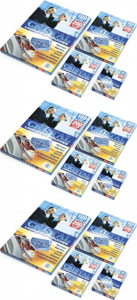 3x Folia do laminowania Argo, 216x303mm, A4, 2x100 μm, samoprzylepna, 100 sztuk