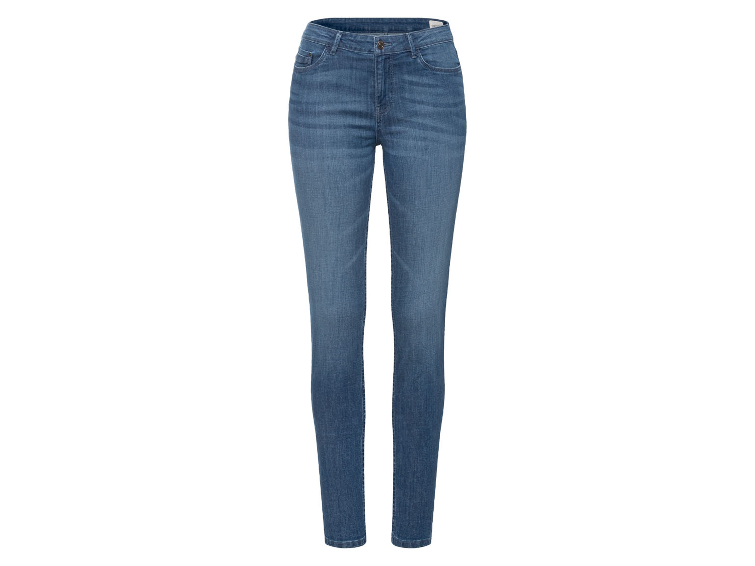 esmara Jeansy damskie z bawełną, Super Skinny Fit 36, wysoka sylwetka, Niebieski