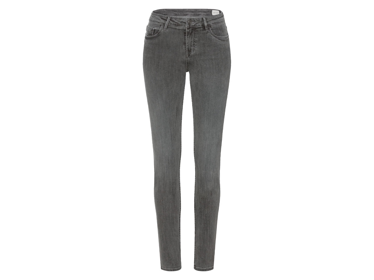 esmara Jeansy damskie z bawełną, Super Skinny Fit 36, niska sylwetka, Szary