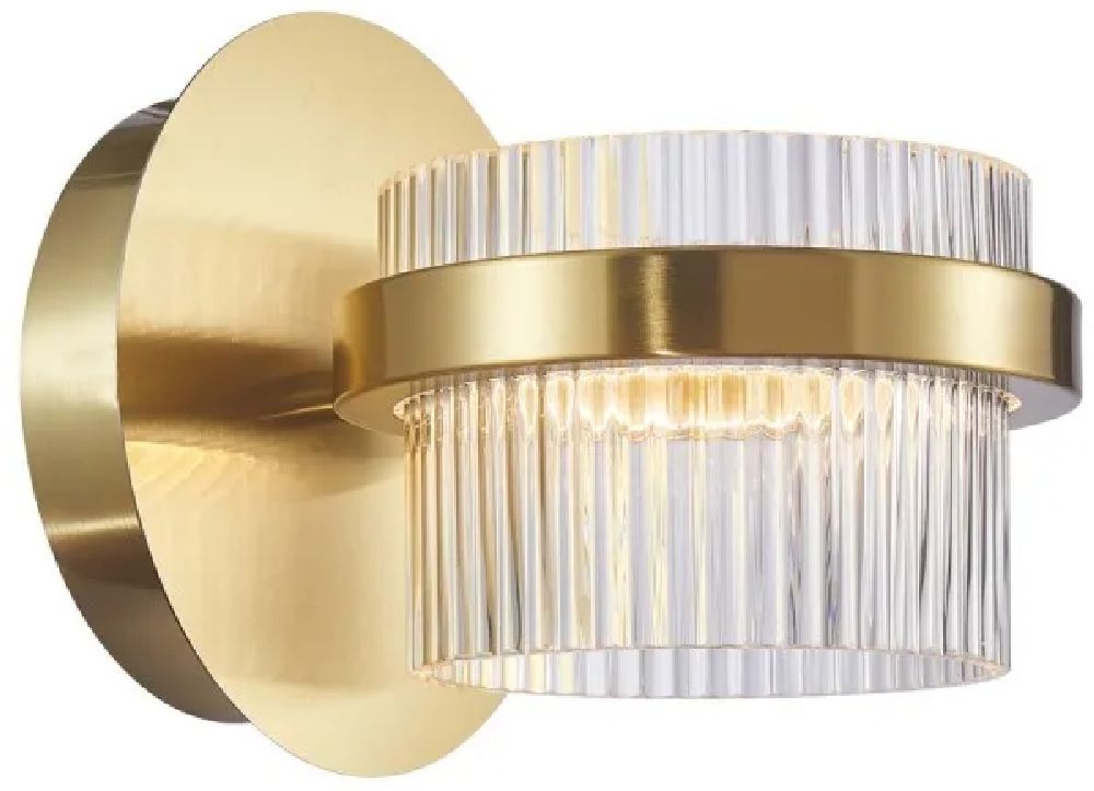 Darmowa Dostawa - Kinkiet 1x9 W złoty Italux Tiara WL773629WGD