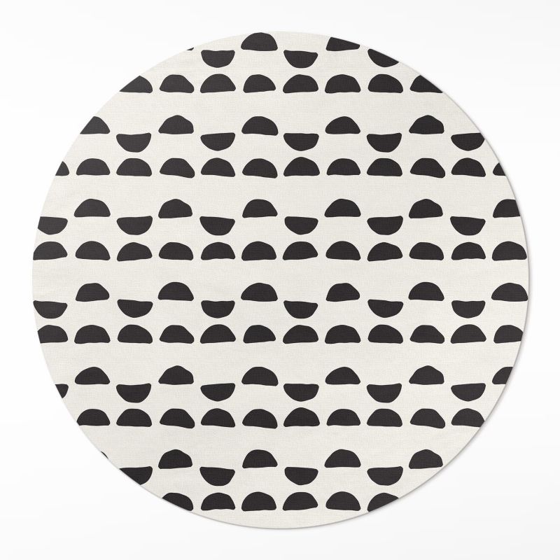 Dywan Okrągły Wewnętrzny Wallfluent fi50 cm Nieregularne półksiężyce 1 szt.