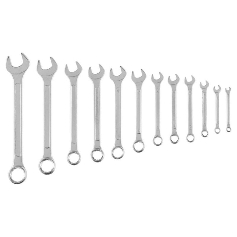 Klucze płasko-oczkowe Top Tools 6-22 mm, Główka odgięta pod kątem 15 stopni zestaw 12 szt. 1 kpl