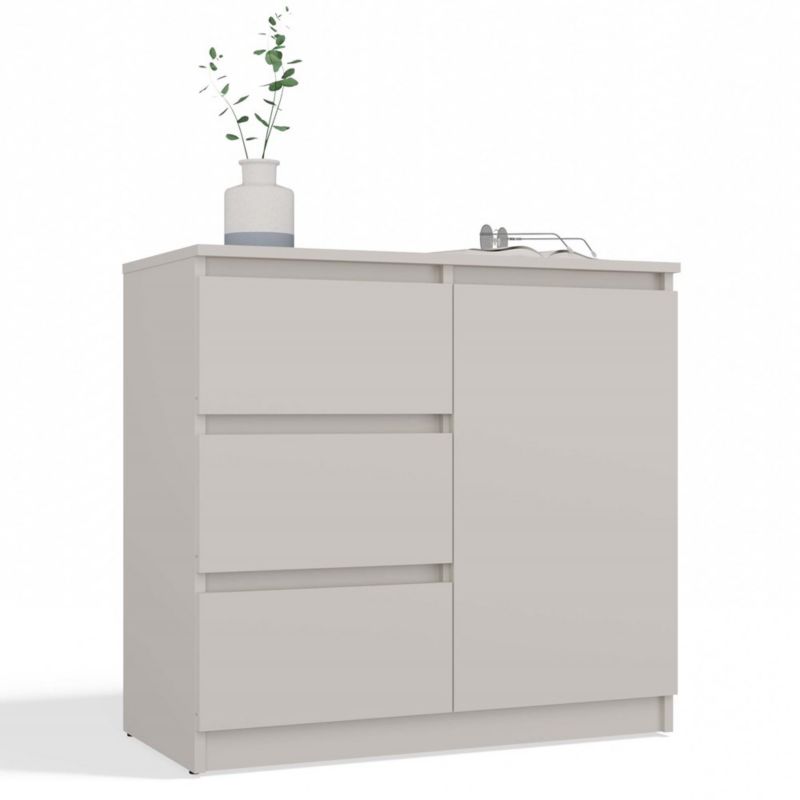 Komoda Topeshop Malwa 1D3S Kaszmir Beż 40x75x80 cm 1 szt