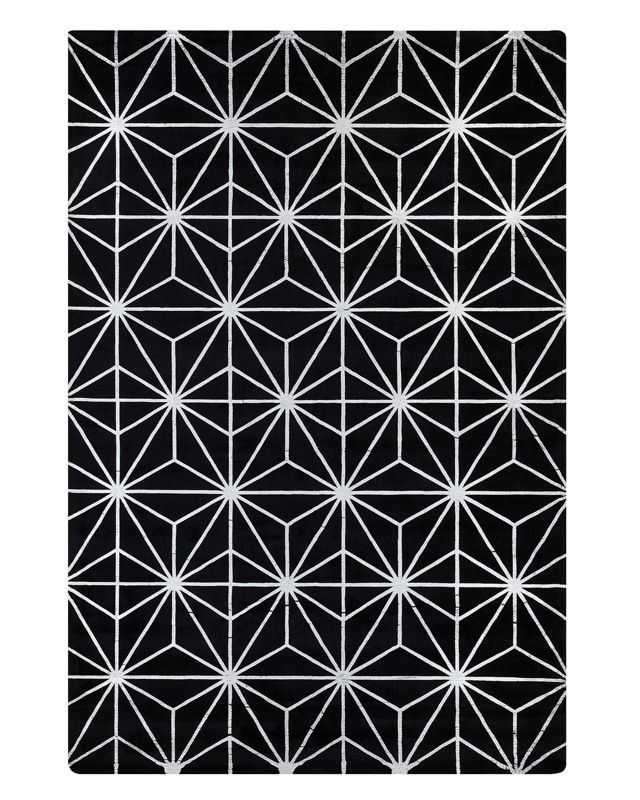 Dywan z wiskozy 140 x 200 cm czarny Sibel 1 szt.