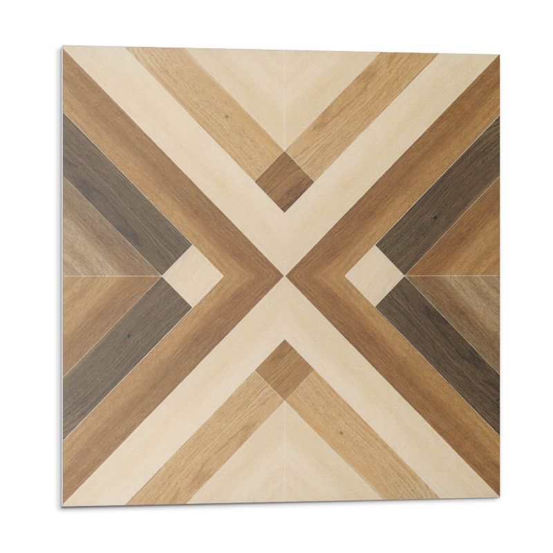 Kafelki samoprzylepne Wallfluent 30x30 cm Wzór geometryczny w kratę 9 szt.