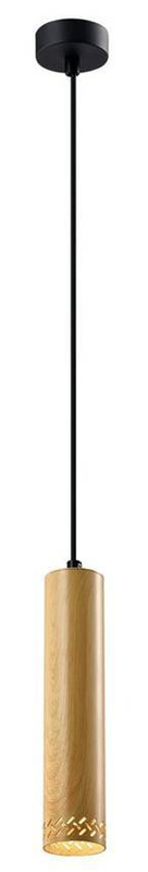Lampa wisząca drewniana oprawa 25W GU10 25cm Tubo