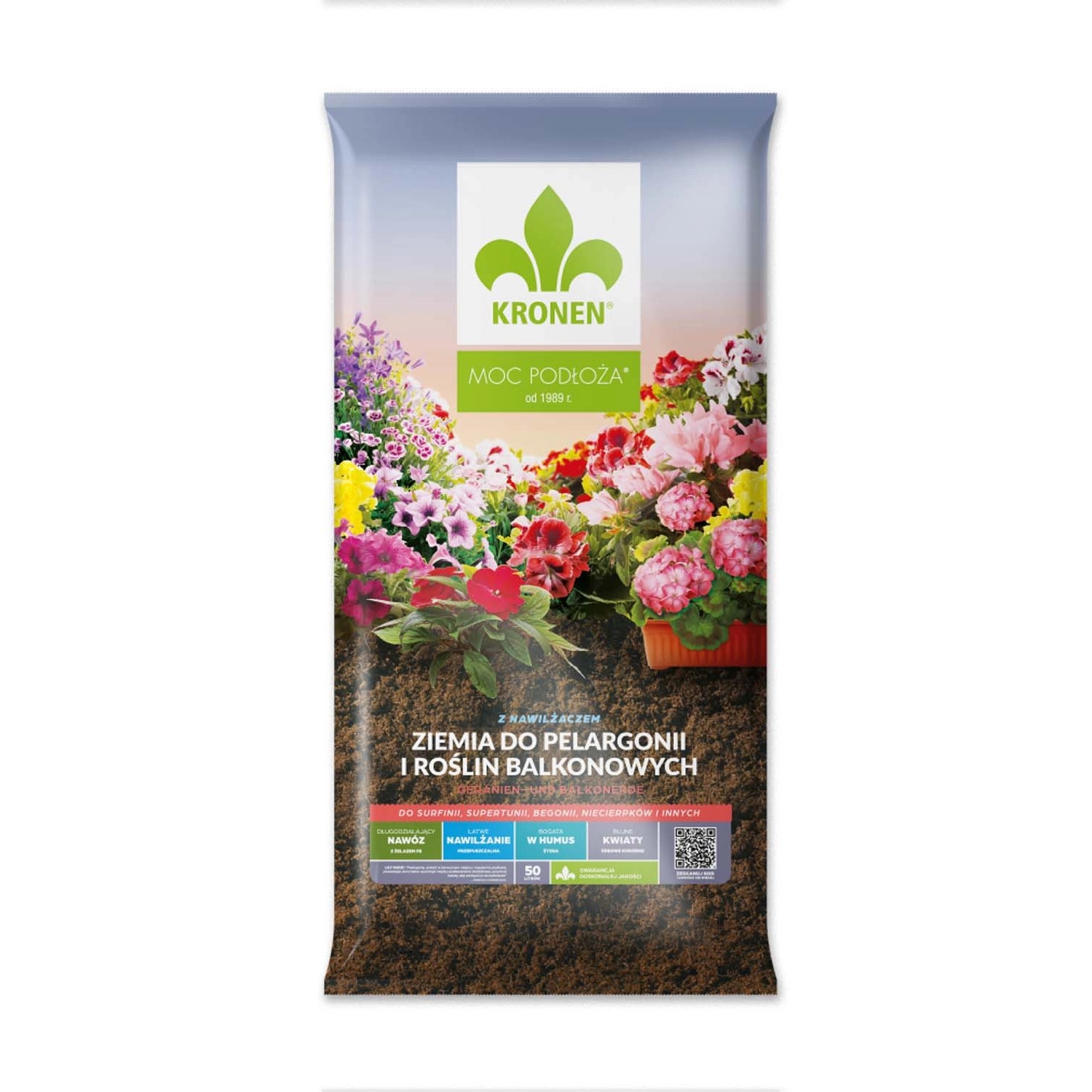 Kronen Podłoże do pelargonii i surfinii - 50 l