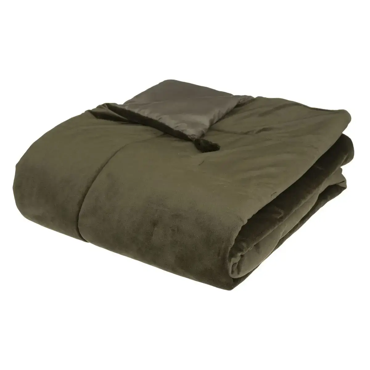 Narzuta velvet Khaki 180x80 cm DB