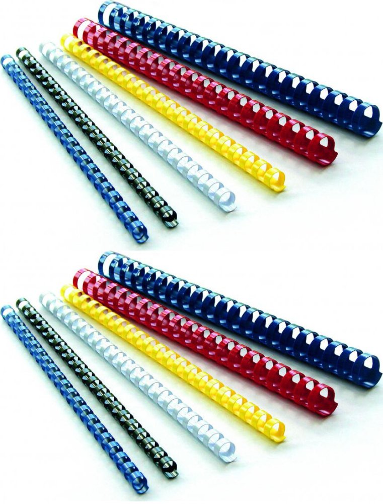 2x Grzbiety do bindowania Argo, plastik, 16mm, 100 sztuk, czarny