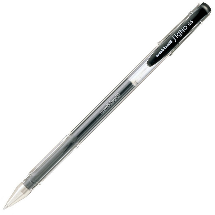 Pióro żelowe Uni, UM-100, 0.3 mm, czarny
