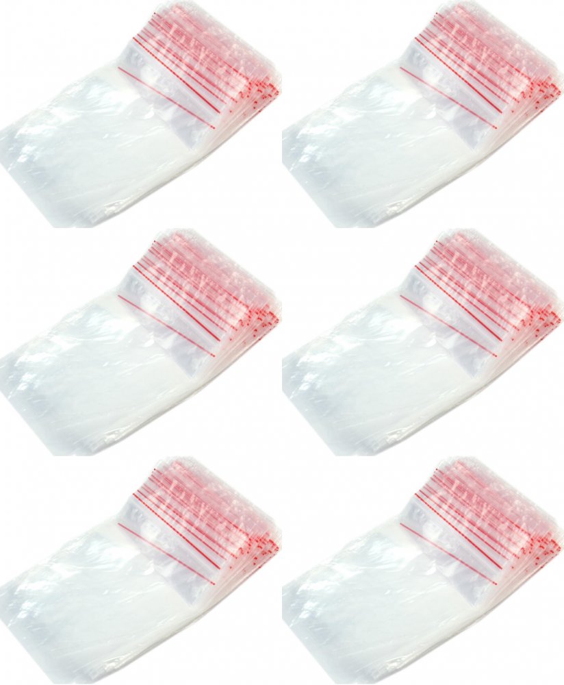 6x Woreczki strunowe Emerson, 200x400mm, 100 sztuk, bezbarwny
