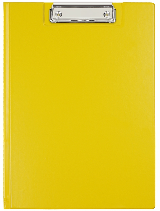 Clipboard Biurfol, z okładką, A4, żółty