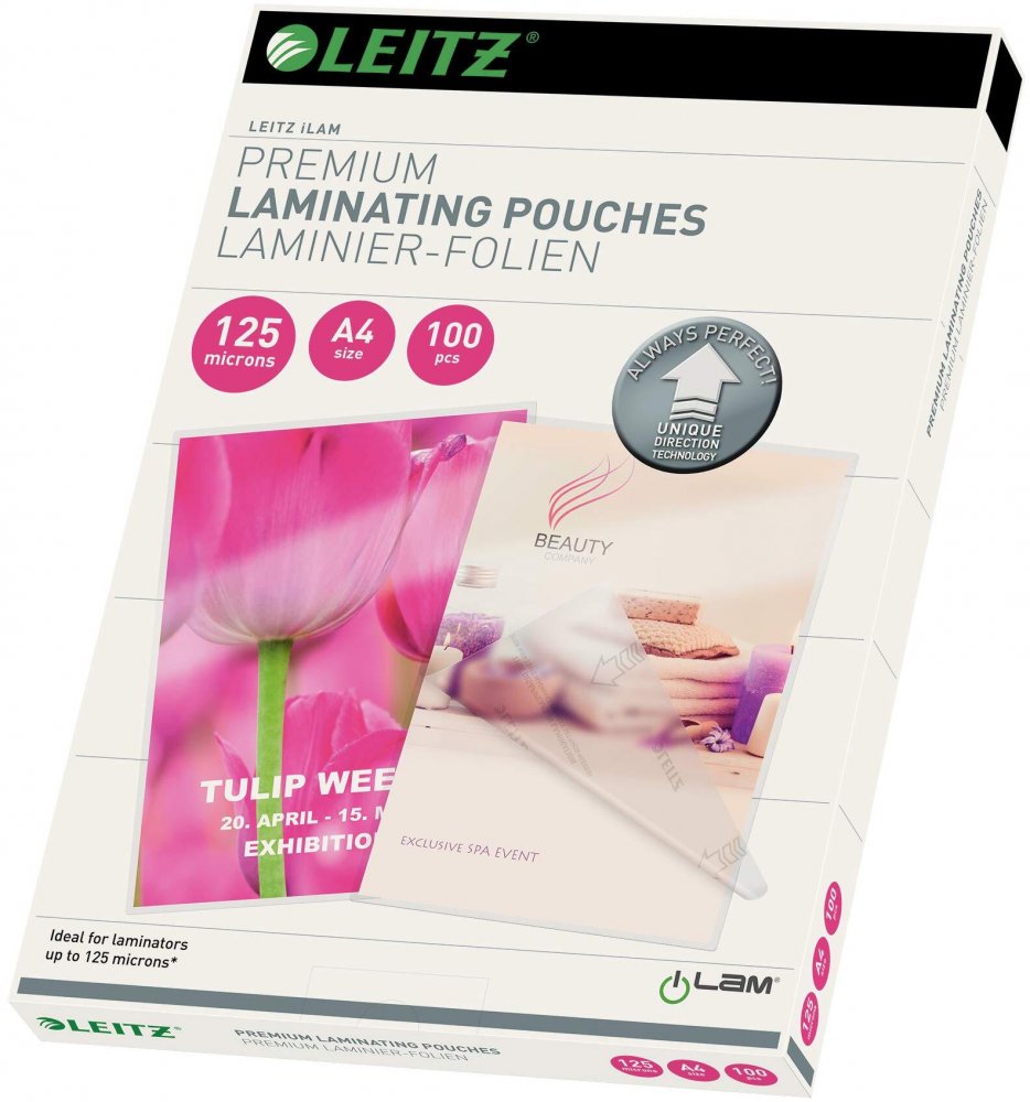 Folia do laminowania Leitz, UDT, A4, 2x125μm, 100 sztuk
