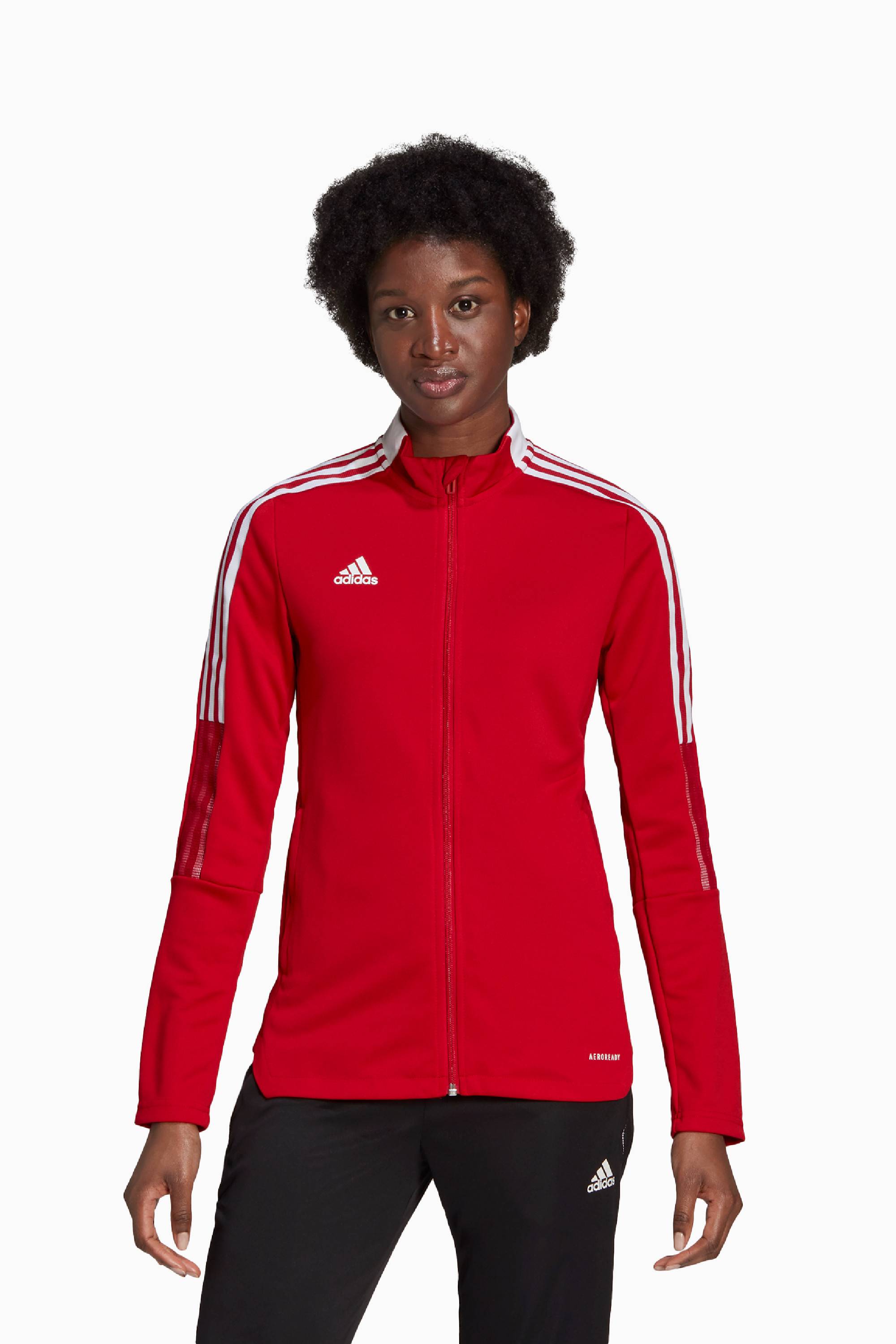 Bluza adidas Tiro 21 Track Damska - Czerwony