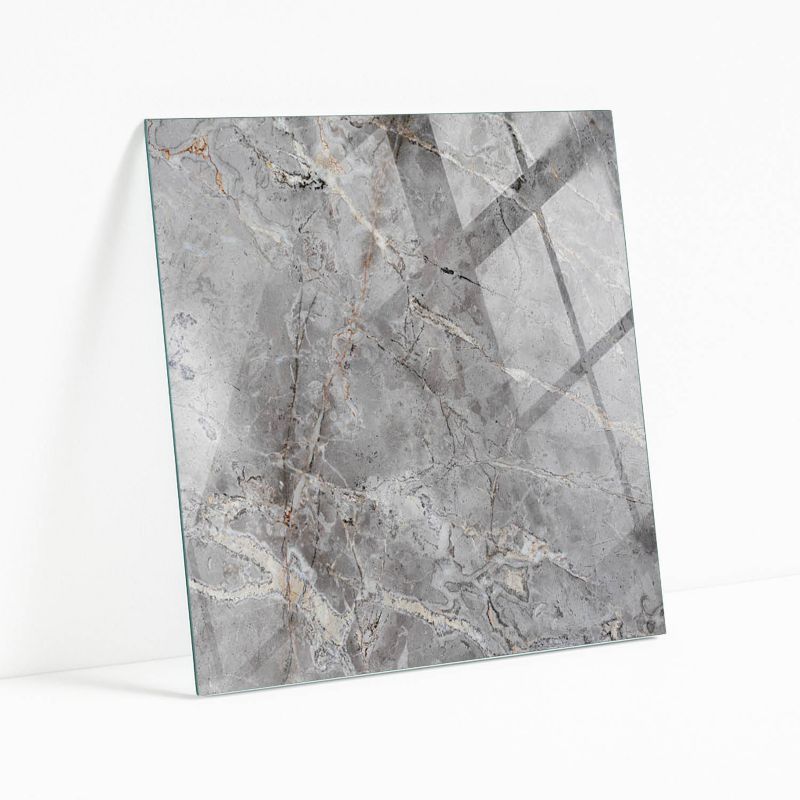 Blat Szklany z Nadrukiem Wallfluent 60x60 cm Marmurowy motyw w naturze 1 szt.