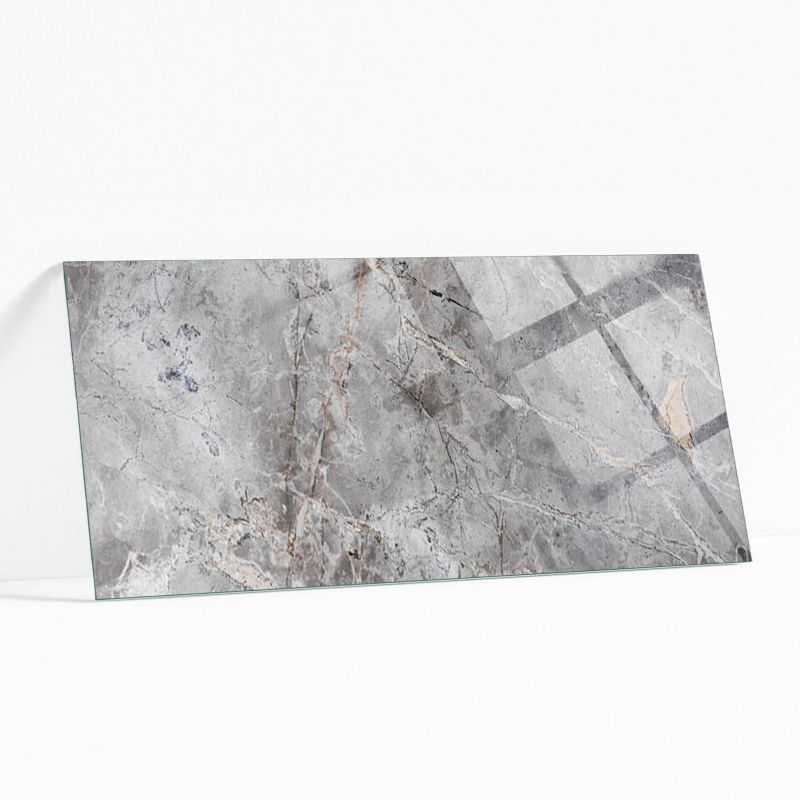 Blat Szklany z Nadrukiem Wallfluent 125x50 cm Marmurowy motyw w naturze 1 szt.