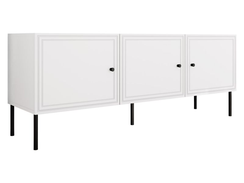 Szafka RTV MIRJAN 24 Palazzo Bis 150 3D biały 1 szt.