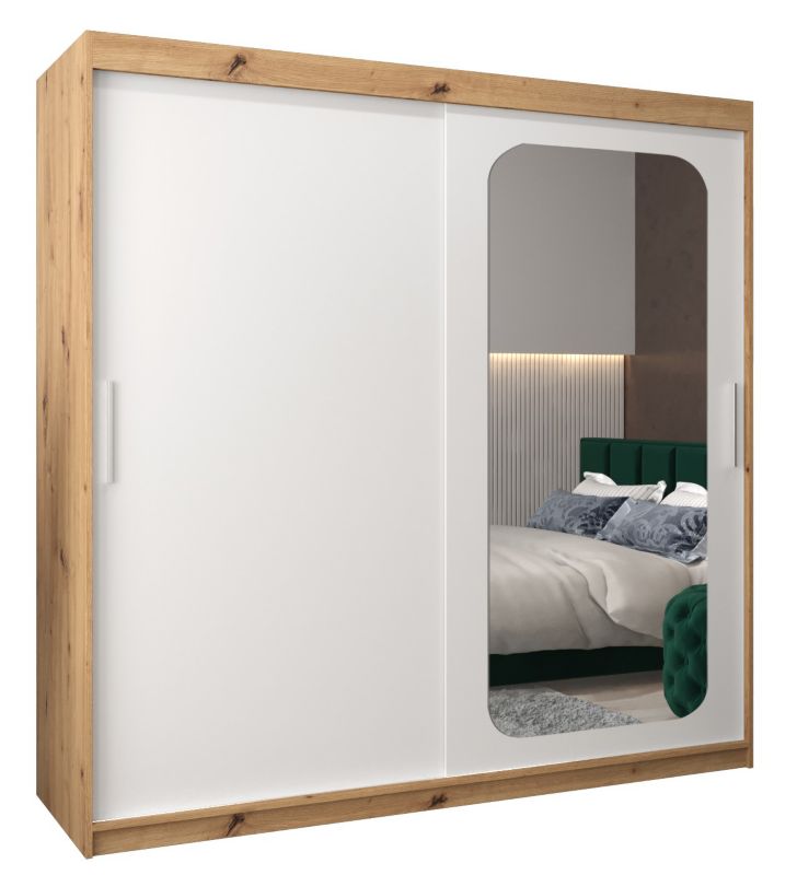 Szafa przesuwna Garderoba Abiks PROMO T2 200 artisan/biały 1 szt.