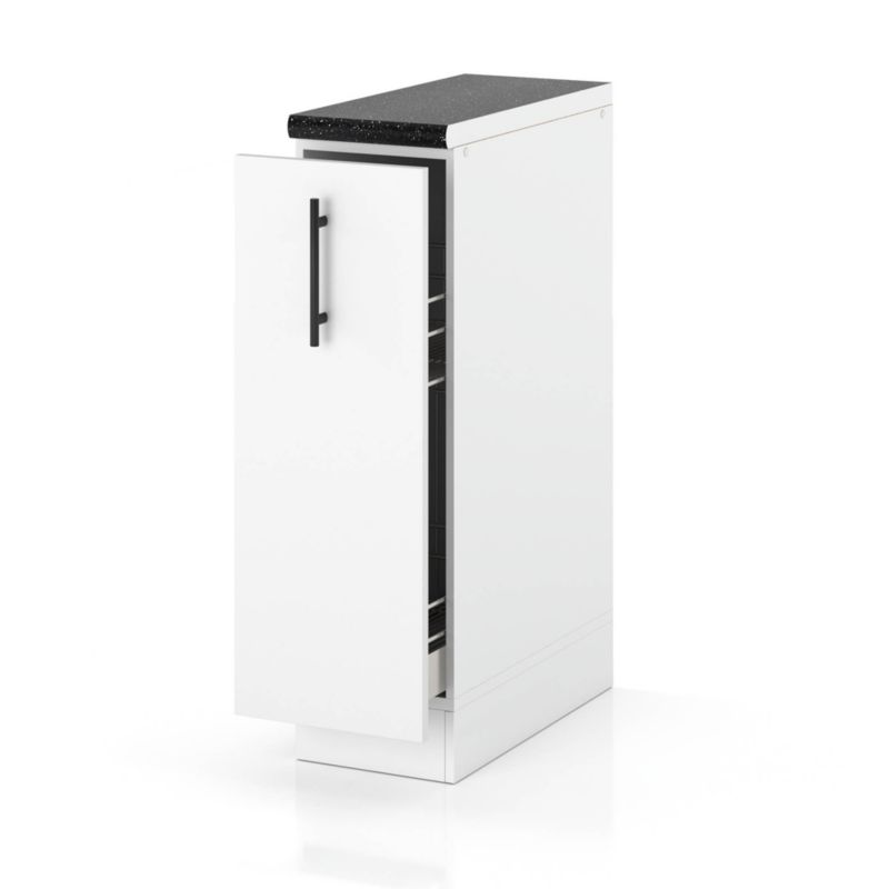 Szafka Kuchenna Hurtownia-Mebli Stojąca Cargo D15 CARGO sPremium 15cm Biały Mat Biały Mat 15x52x85 cm 1szt.