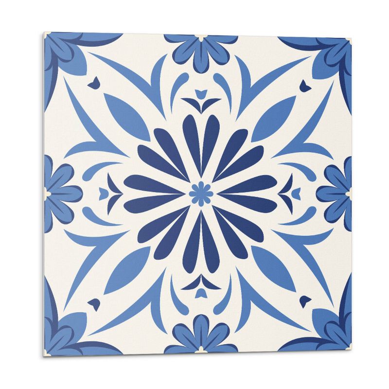 Kafelki samoprzylepne Wallfluent 30x30 cm Kwiatowy wzór na tle 9 szt.