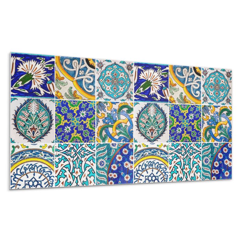 Kafelki samoprzylepne Wallfluent 60x30 cm Wzory ceramiczne w mozaice 6 szt.